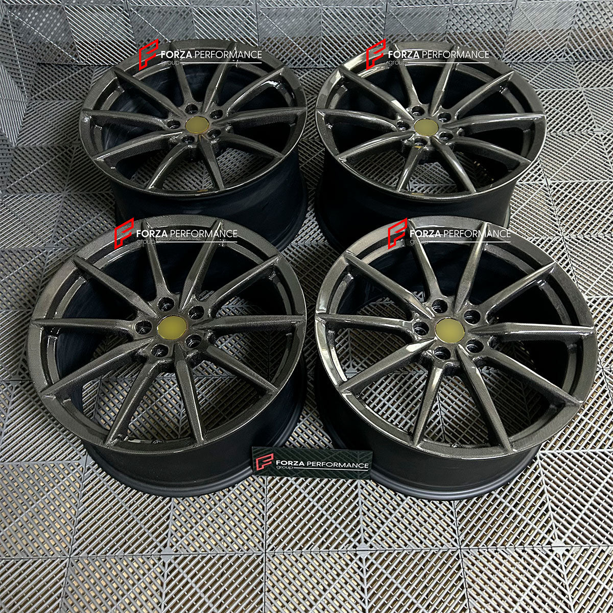 FORZA PEFORMANCE REAL CARBON FORGED WHEELS RIMS for FERRARI 296 SPECIALE custom fit OEM