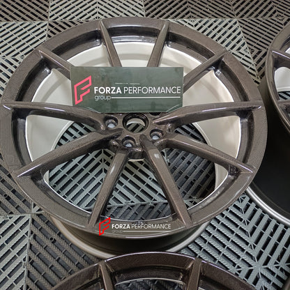 FORZA PEFORMANCE REAL CARBON FORGED WHEELS RIMS for FERRARI 296 SPECIALE custom fit OEM
