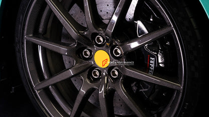 FORZA PEFORMANCE REAL CARBON FORGED WHEELS RIMS for FERRARI 296 SPECIALE custom fit OEM