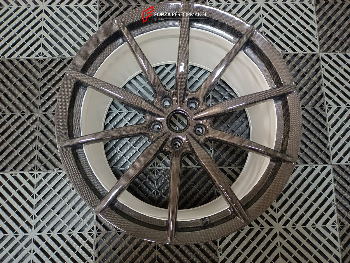 FORZA PEFORMANCE REAL CARBON FORGED WHEELS RIMS for FERRARI 296 SPECIALE custom fit OEM