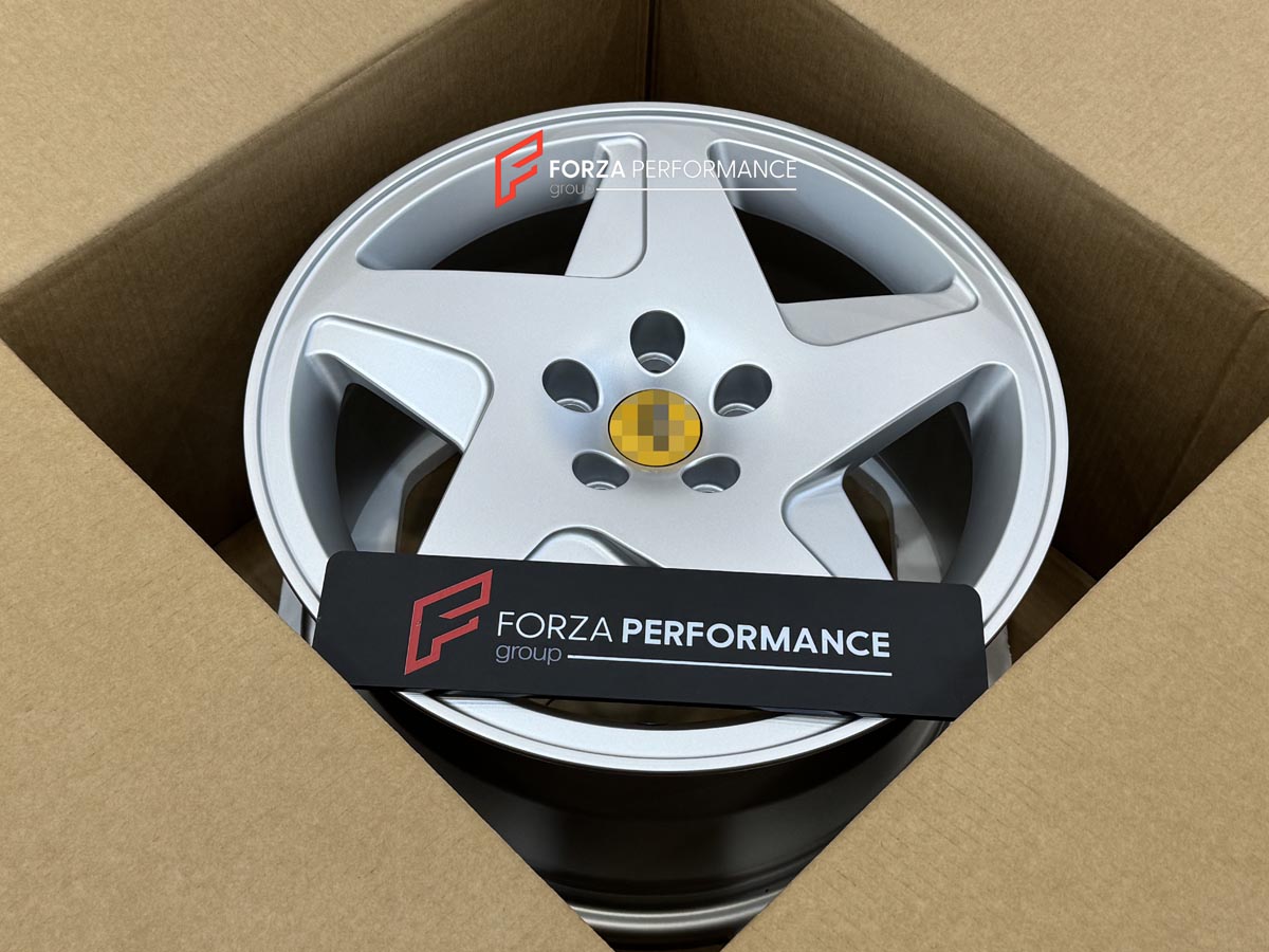 FORZA PERFORMANCE 17 INCH FORGED WHEELS RIMS for FERRARI MONDIAL 3.2 1986 custom fit OEM FERRARI 348 STYLE WHEELS