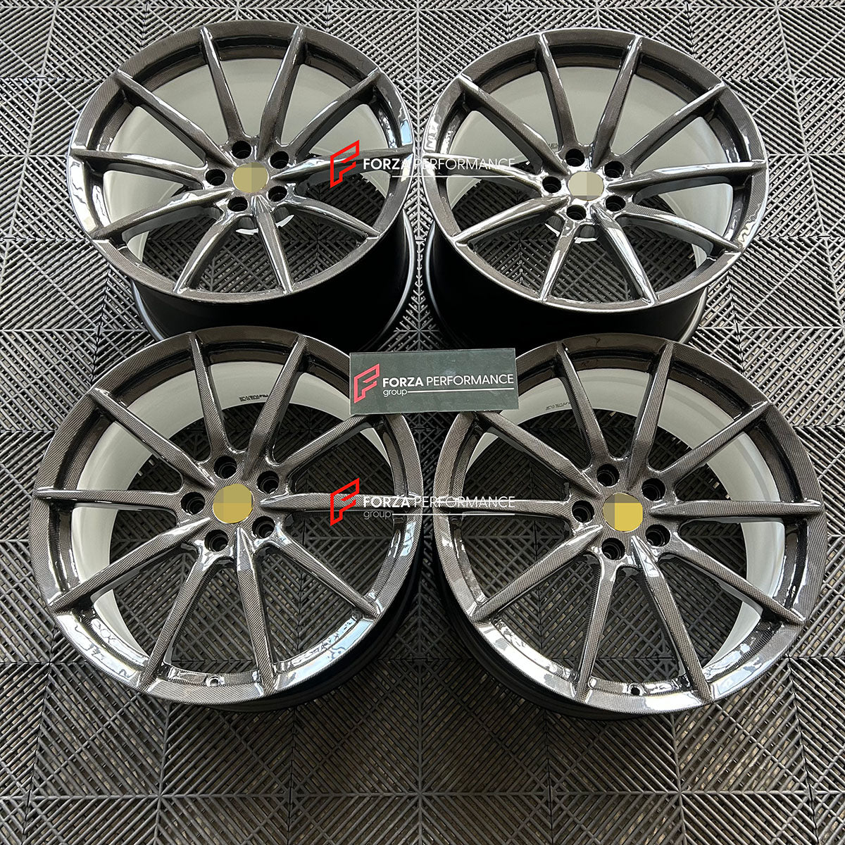 FORZA PERFORMANCE 20 INCH CARBON FORGED WHEELS RIMS for FERRARI SF90 2023 custom fit OEM CARBON WHEELS