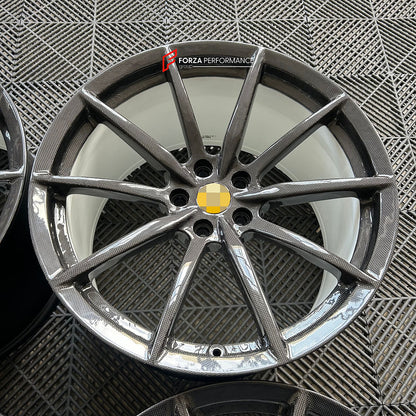 FORZA PERFORMANCE 20 INCH CARBON FORGED WHEELS RIMS for FERRARI SF90 2023 custom fit OEM CARBON WHEELS