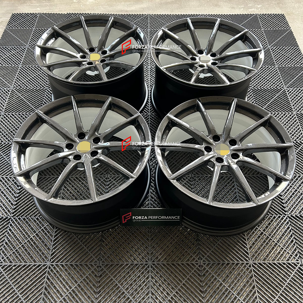 FORZA PERFORMANCE 20 INCH CARBON FORGED WHEELS RIMS for FERRARI SF90 2023 custom fit OEM CARBON WHEELS