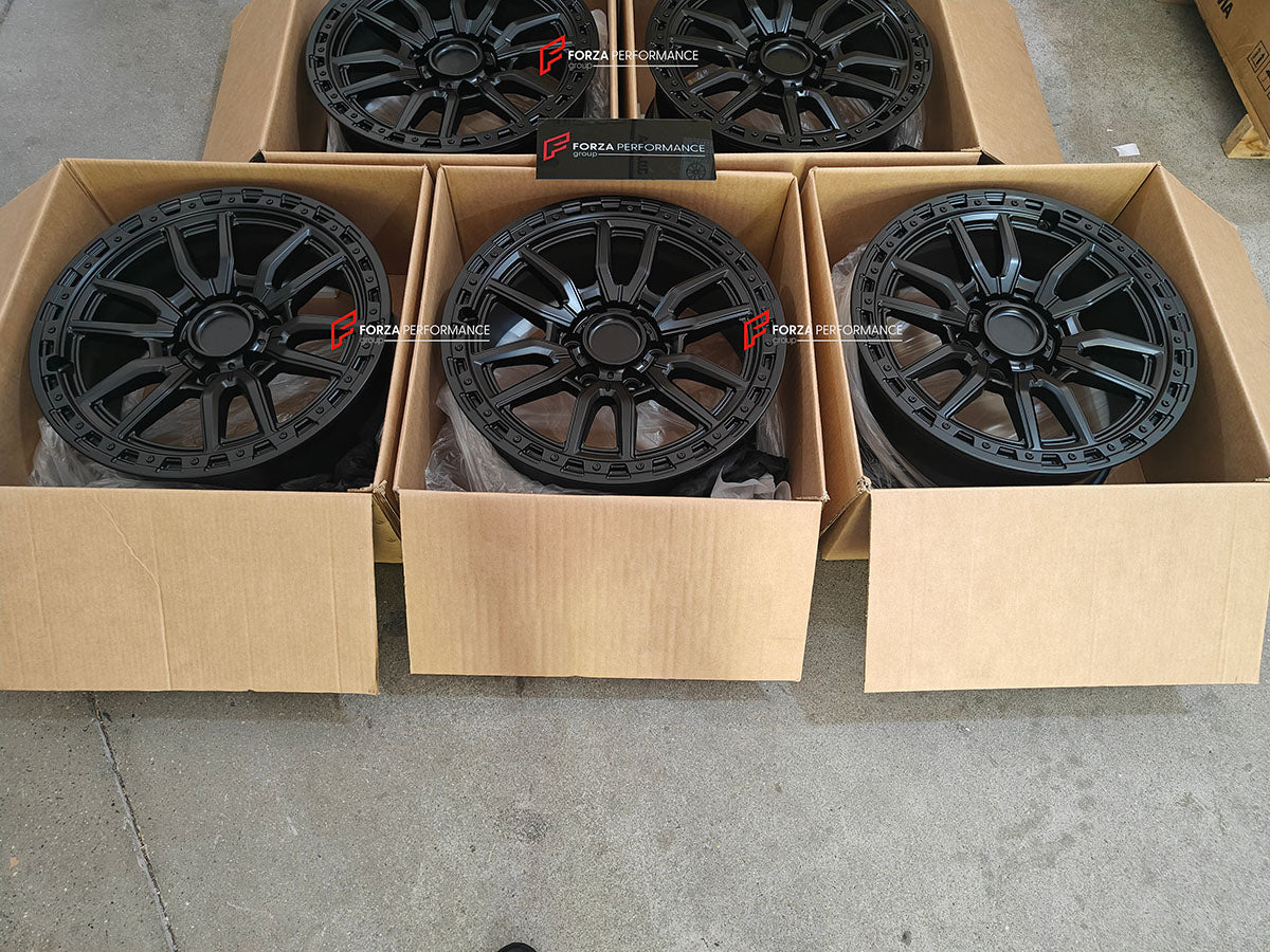 FORZA PERFORMANCE 20 INCH FORGED WHEELS RIMS for BYD LEOPARD 8 2025 custom fit BLACK ROCK RAMBLER