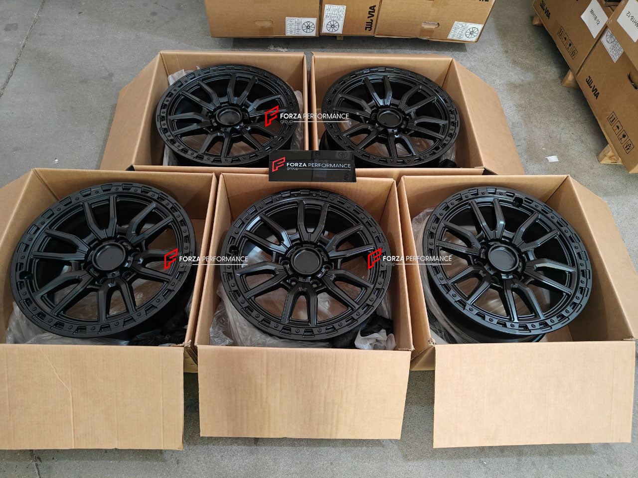 FORZA PERFORMANCE 20 INCH FORGED WHEELS RIMS for BYD LEOPARD 8 2025 custom fit BLACK ROCK RAMBLER