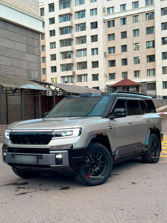 FORZA PERFORMANCE 20 INCH FORGED WHEELS RIMS for BYD LEOPARD 8 2025 custom fit BLACK ROCK RAMBLER