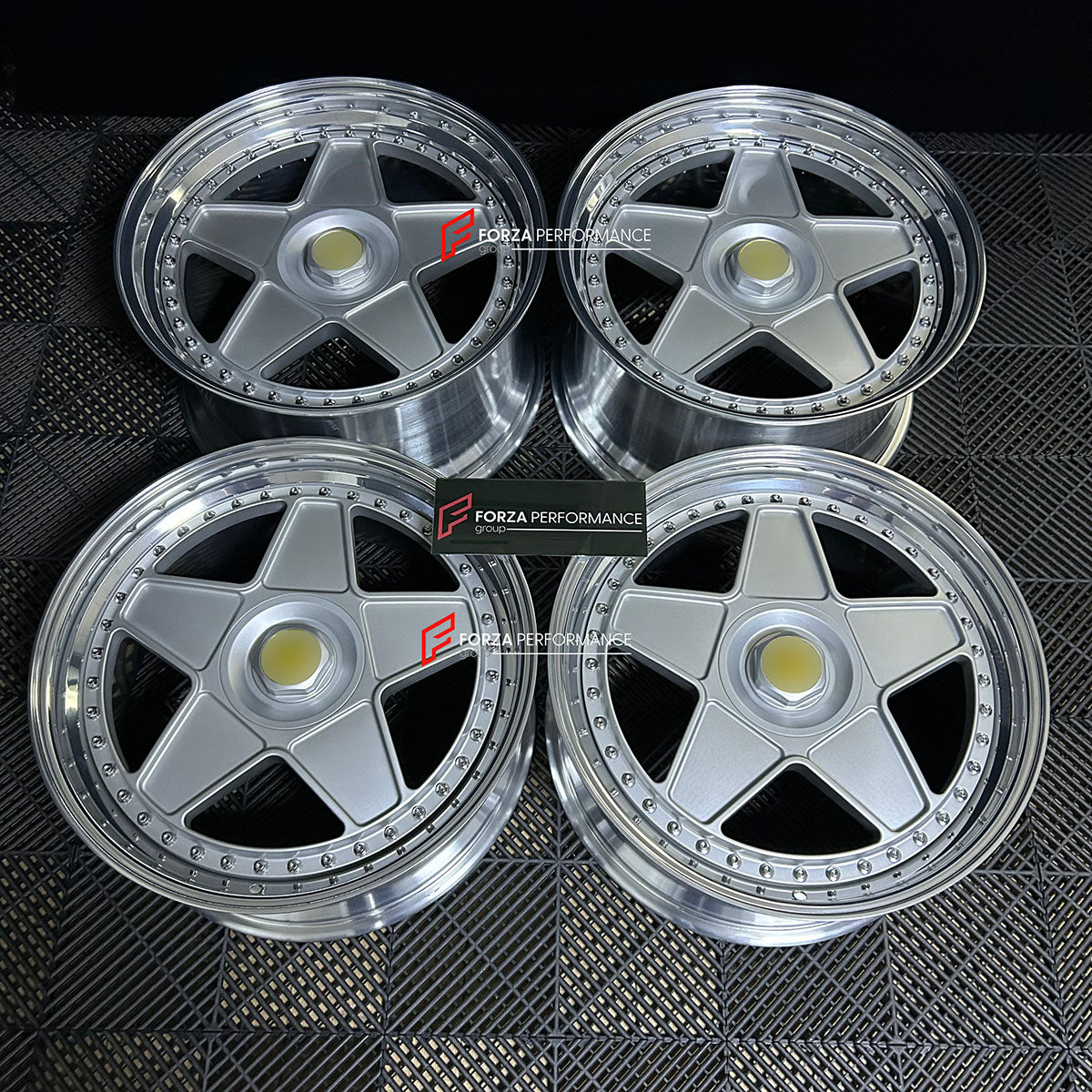 FORZA PERFORMANCE 20 INCH FORGED WHEELS RIMS for FERRARI F430 2008 custom fit OEM FERRARI F40 STYLE