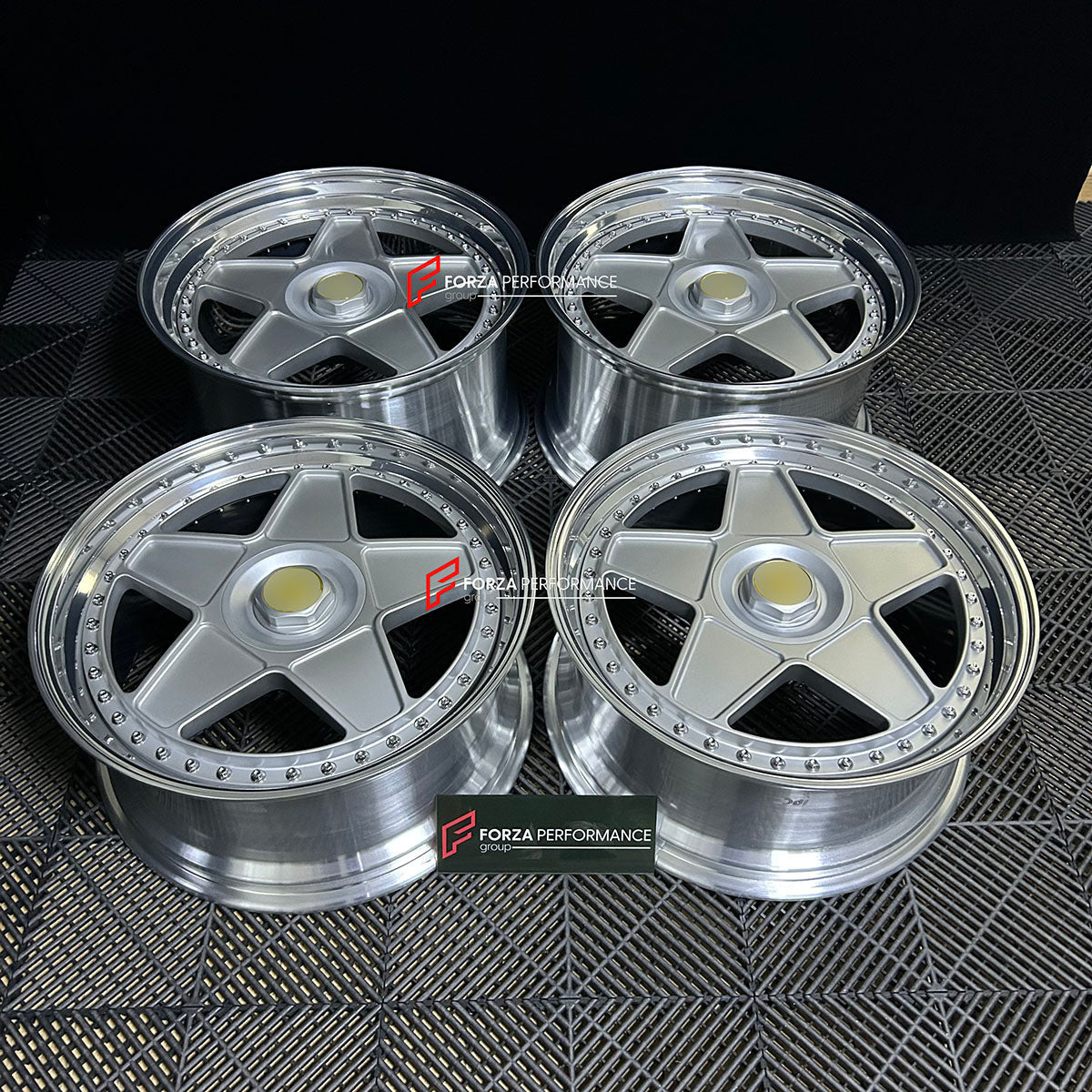 FORZA PERFORMANCE 20 INCH FORGED WHEELS RIMS for FERRARI F430 2008 custom fit OEM FERRARI F40 STYLE
