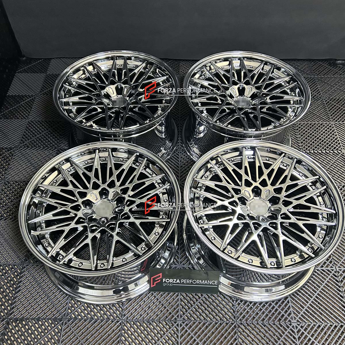 FORZA PERFORMANCE 20 INCH FORGED WHEELS RIMS for JAGUAR XKR X100 1997 custom fit ROTIFORM QLB