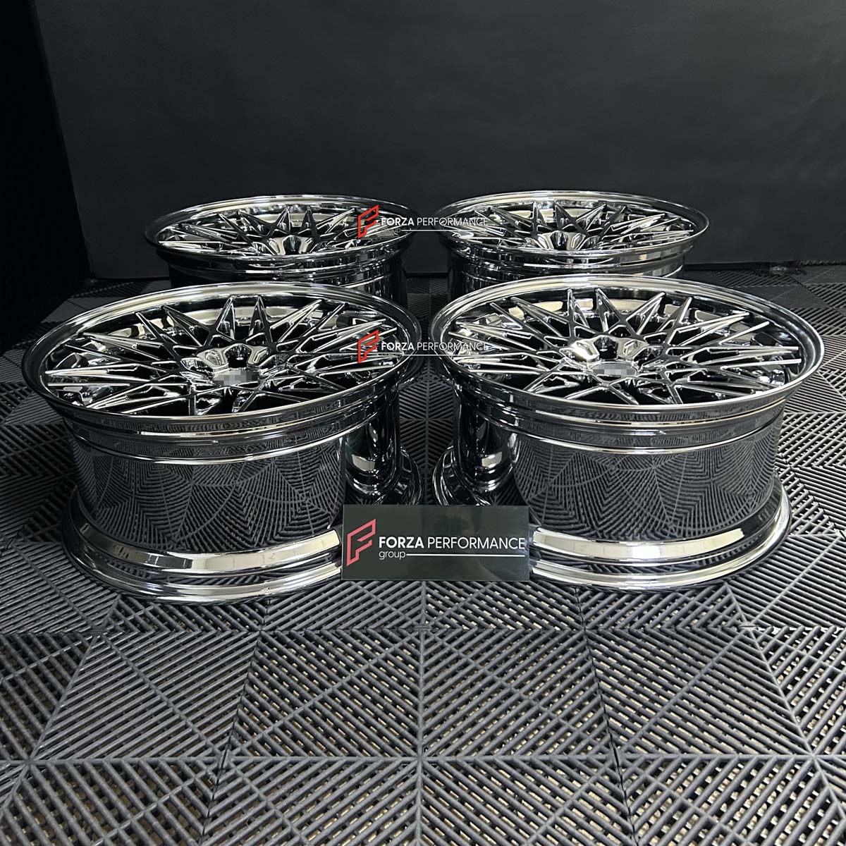 FORZA PERFORMANCE 20 INCH FORGED WHEELS RIMS for JAGUAR XKR X100 1997 custom fit ROTIFORM QLB