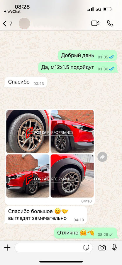 FORZA PERFORMANCE 21 INCH FORGED WHEELS RIMS fit for MAZDA CX-30 2024 custom fit DUX 14