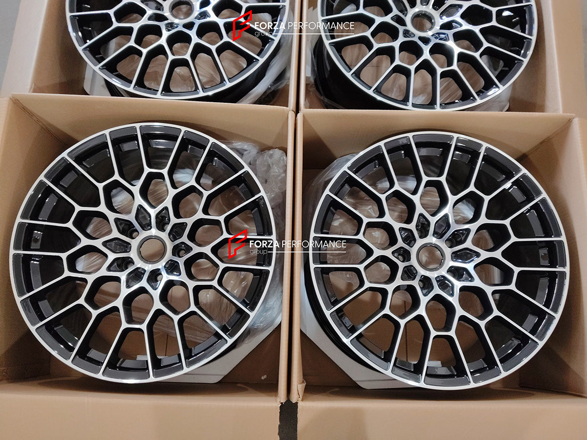 FORZA PERFORMANCE 21 INCH FORGED WHEELS RIMS for ASTON MARTIN DBS 2021 custom fit OEM DBS 770 STYLE PY73-1007-A PY73-9965G-A