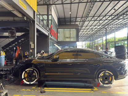 FORZA PERFORMANCE 21 INCH FORGED WHEELS RIMS for PORSCHE TAYCAN 2024 custom fit OEM 9J1601025AA 9J1601025AB