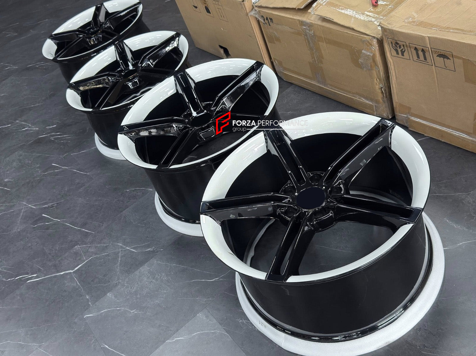 FORZA PERFORMANCE 21 INCH FORGED WHEELS RIMS for PORSCHE TAYCAN 2024 custom fit OEM 9J1601025AA 9J1601025AB