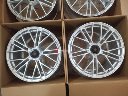 FORZA PERFORMANCE 21 INCH FORGED WHEELS RIMS for PORSCHE TAYCAN 4S 2024 custom fit OEM RS SPYDER 992601025AR 9Y3601025ALOC6 9Y3601025AMOC6