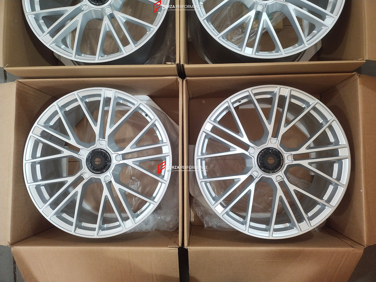 FORZA PERFORMANCE 21 INCH FORGED WHEELS RIMS for PORSCHE TAYCAN 4S 2024 custom fit OEM RS SPYDER 992601025AR 9Y3601025ALOC6 9Y3601025AMOC6