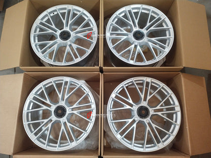 FORZA PERFORMANCE 21 INCH FORGED WHEELS RIMS for PORSCHE TAYCAN 4S 2024 custom fit OEM RS SPYDER 992601025AR 9Y3601025ALOC6 9Y3601025AMOC6