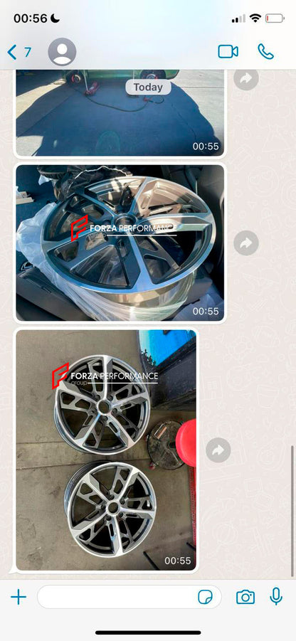 FORZA PERFORMANCE 21 INCH FORGED WHEELS RIMS for PORSCHE TAYCAN custom fit CROSS TURISMO 9J1601025AL 9J1601025AM