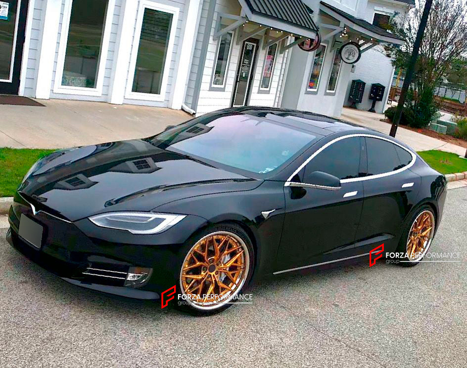 FORZA PERFORMANCE 21 INCH FORGED WHEELS RIMS for TESLA MODEL S 2017 custom fit AL13 R80