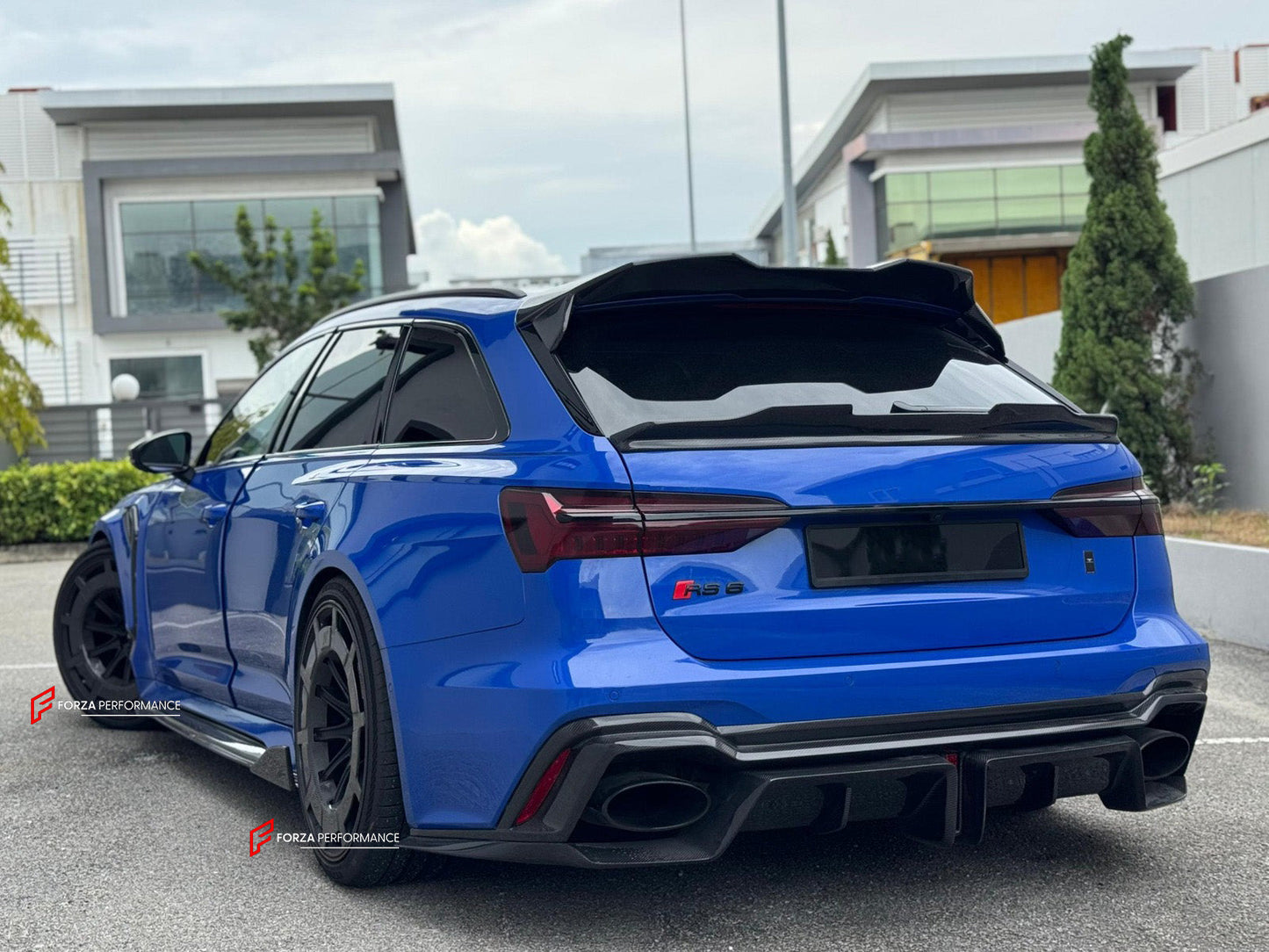 FORZA PERFORMANCE 22 INCH FORGED WHEELS RIMS for AUDI RS6 C8 2022 custom fit MONOBLOCK Z ROCKET CARBON