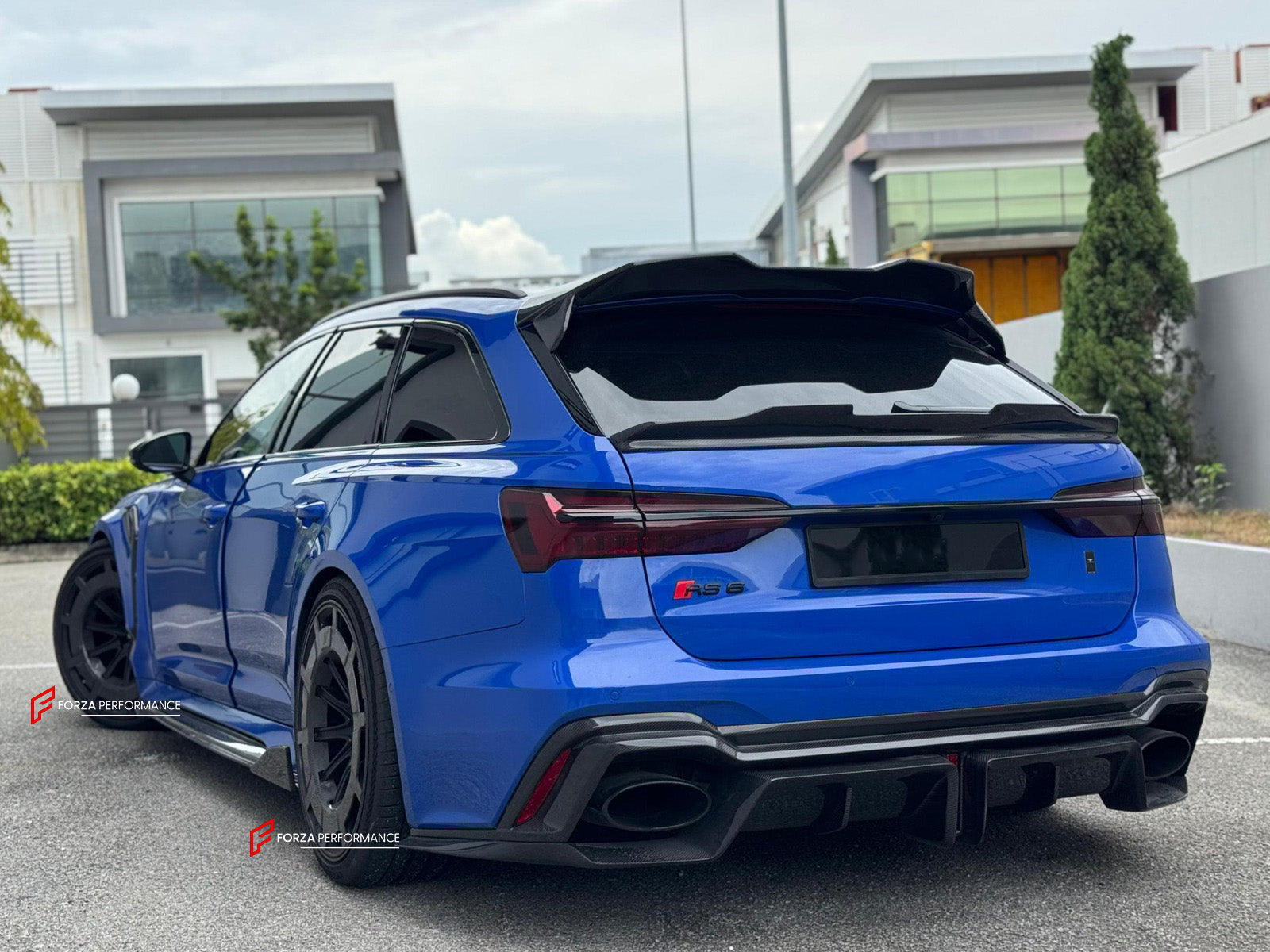 FORZA PERFORMANCE 22 INCH FORGED WHEELS RIMS for AUDI RS6 C8 2022 custom fit MONOBLOCK Z ROCKET CARBON