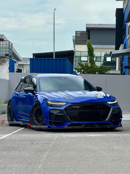 FORZA PERFORMANCE 22 INCH FORGED WHEELS RIMS for AUDI RS6 C8 2022 custom fit MONOBLOCK Z ROCKET CARBON