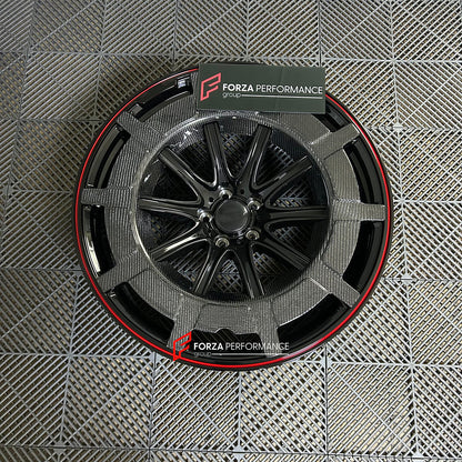 FORZA PERFORMANCE 22 INCH FORGED WHEELS RIMS for AUDI RS6 C8 2022 custom fit MONOBLOCK Z ROCKET CARBON