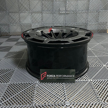 FORZA PERFORMANCE 22 INCH FORGED WHEELS RIMS for AUDI RS6 C8 2022 custom fit MONOBLOCK Z ROCKET CARBON