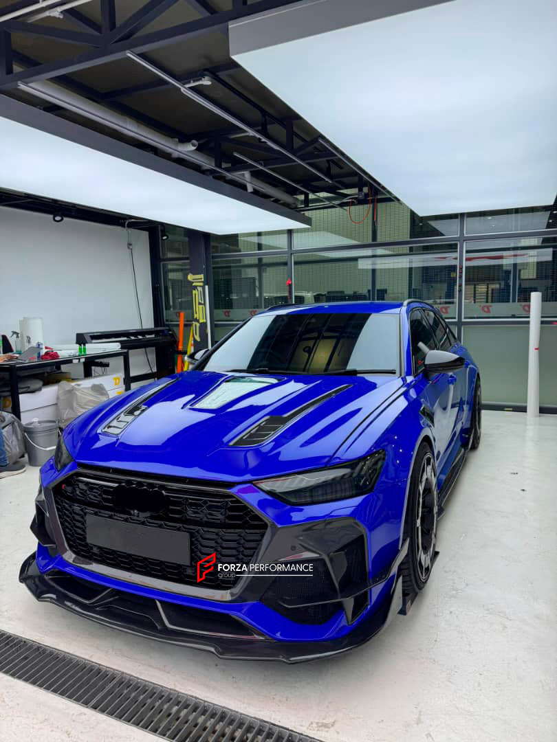 FORZA PERFORMANCE 22 INCH FORGED WHEELS RIMS for AUDI RS6 C8 2022 custom fit MONOBLOCK Z ROCKET CARBON