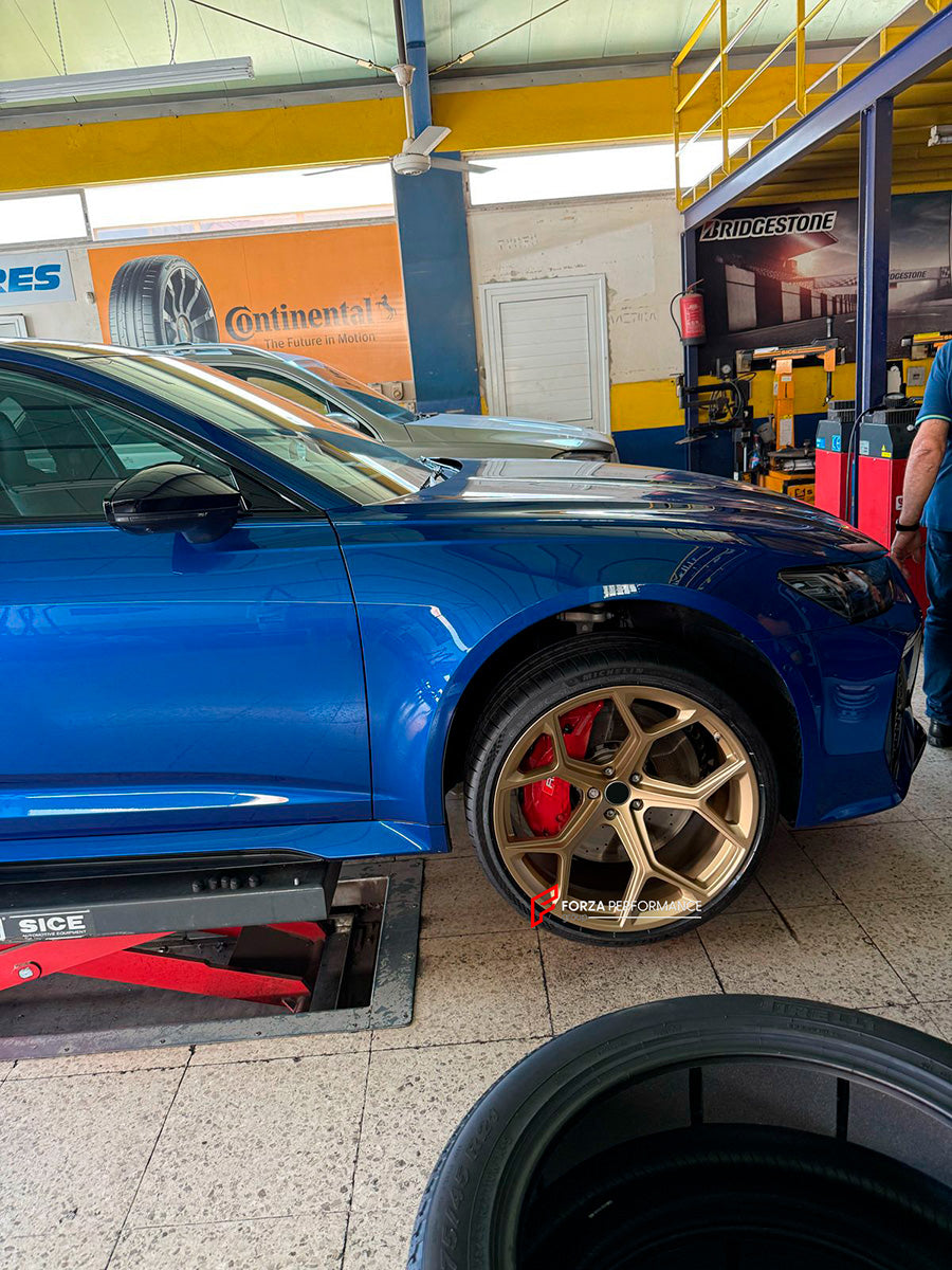 FORZA PERFORMANCE 22 INCH FORGED WHEELS RIMS for AUDI RS6 C8 2023 custom fit OEM RS7 WHEELS 4K0601025BM