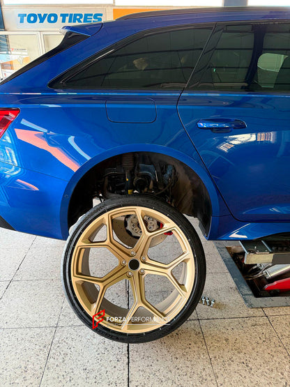 FORZA PERFORMANCE 22 INCH FORGED WHEELS RIMS for AUDI RS6 C8 2023 custom fit OEM RS7 WHEELS 4K0601025BM