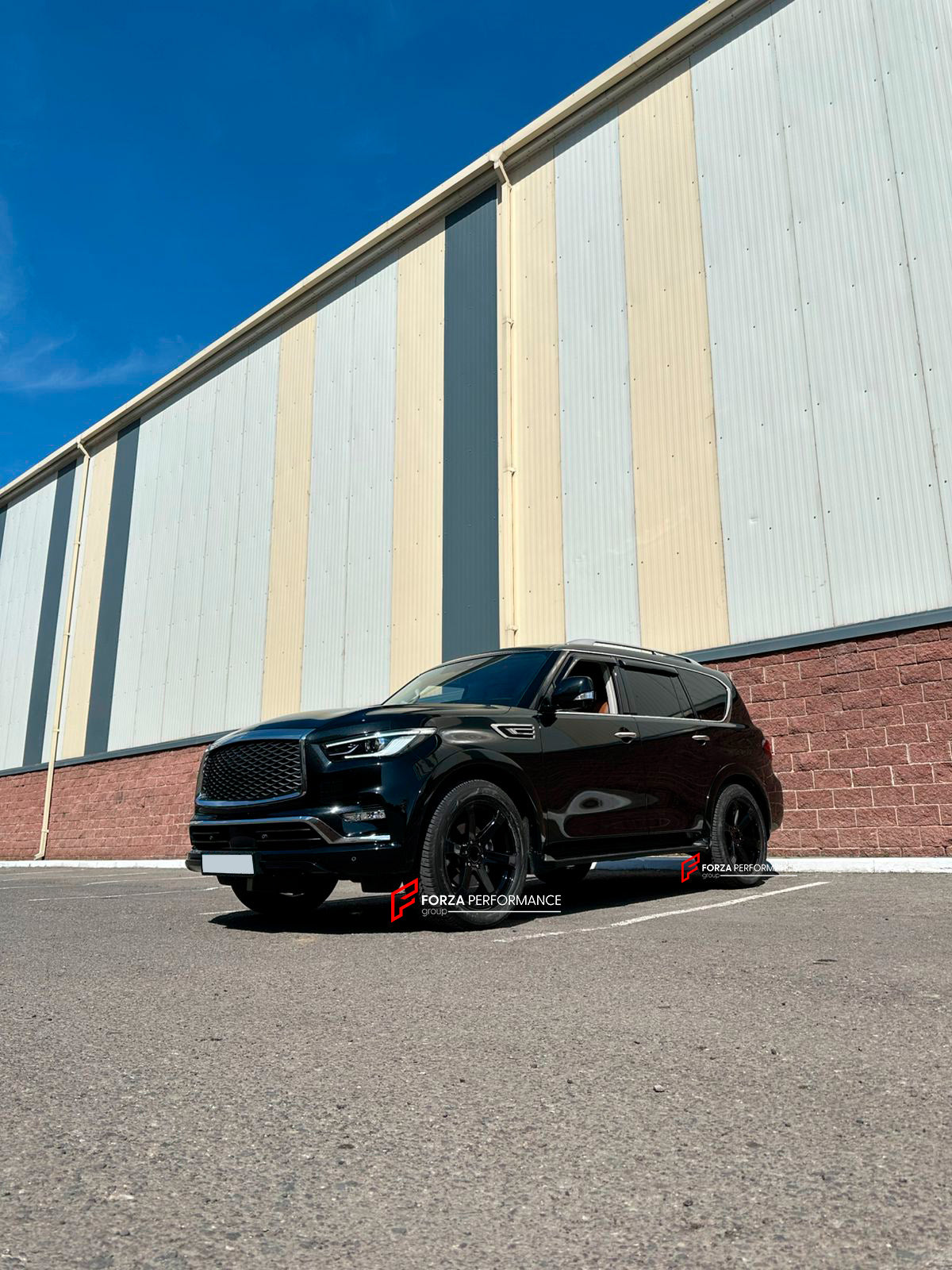 FORZA PERFORMANCE 22 INCH FORGED WHEELS RIMS for INFINITI QX80 Z62 2022 custom fit BLACK RHINO FARO