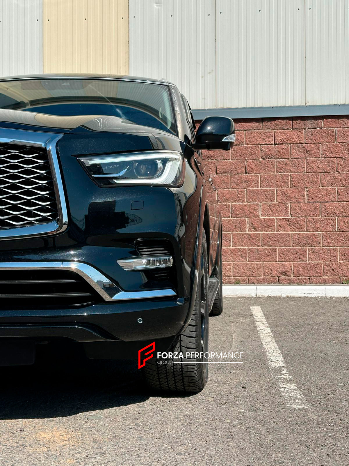 FORZA PERFORMANCE 22 INCH FORGED WHEELS RIMS for INFINITI QX80 Z62 2022 custom fit BLACK RHINO FARO