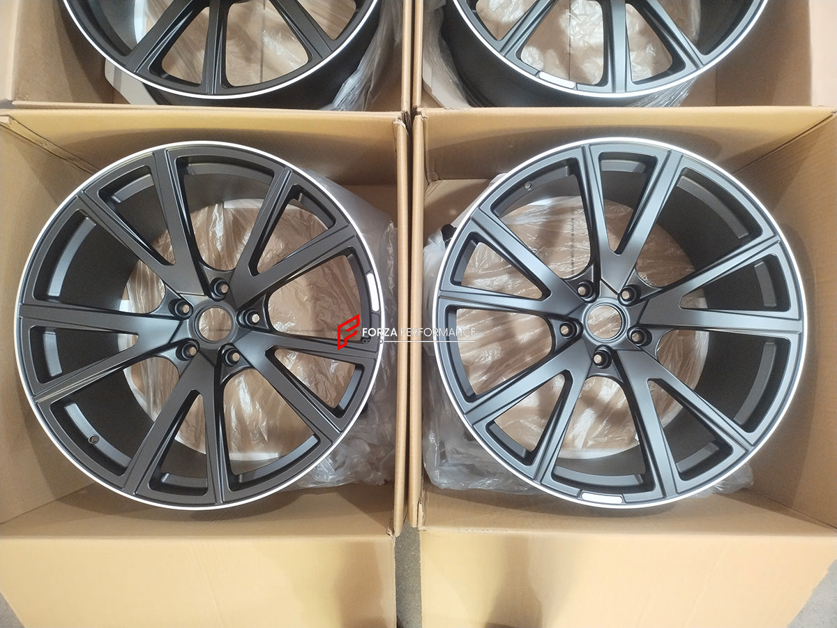 FORZA PERFORMANCE 22 INCH FORGED WHEELS RIMS for PORSCHE TAYCAN 4S 2022 custom fit MANSORY