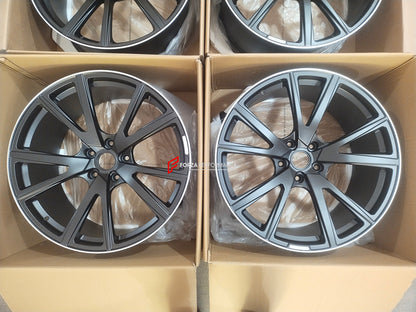 FORZA PERFORMANCE 22 INCH FORGED WHEELS RIMS for PORSCHE TAYCAN 4S 2022 custom fit MANSORY