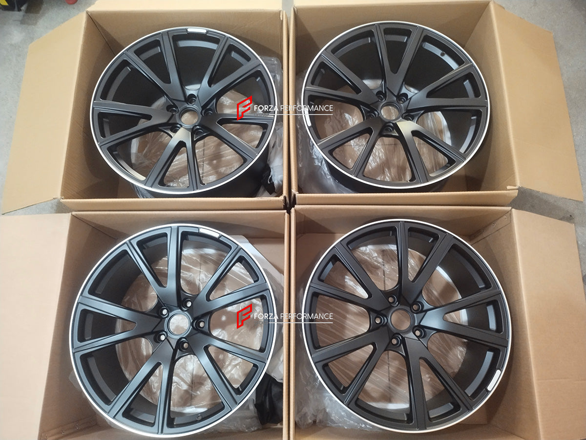FORZA PERFORMANCE 22 INCH FORGED WHEELS RIMS for PORSCHE TAYCAN 4S 2022 custom fit MANSORY