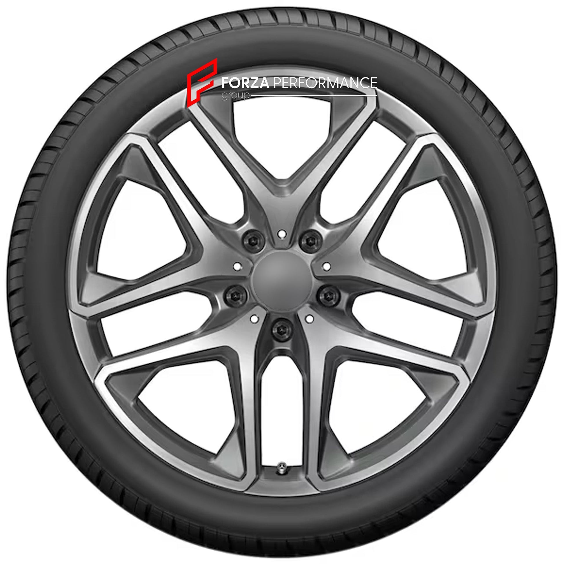 FORZA PERFORMANCE FORGED WHEELS RIMS for MERCEDES-BENZ G-CLASS G63 W465 custom fit OEM 5-twin-spoke grey genuine