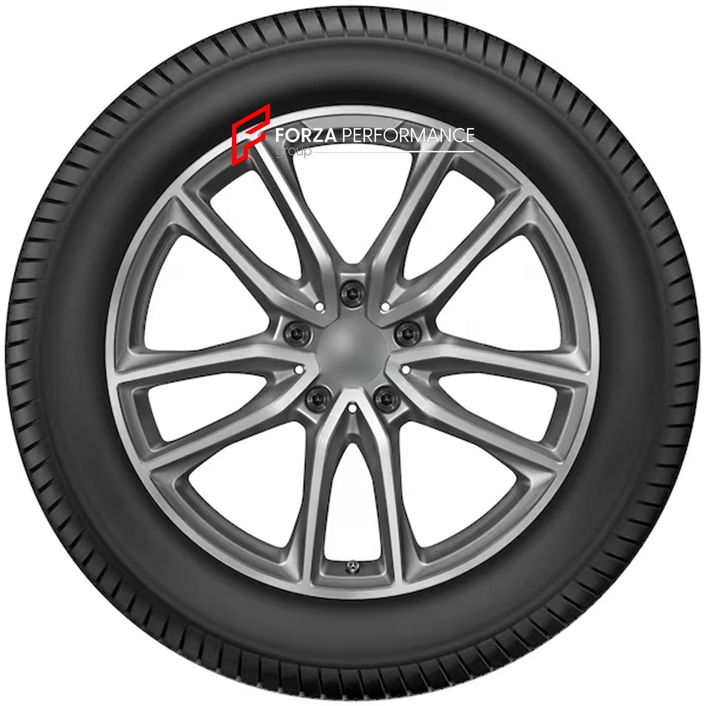 FORZA PERFORMANCE FORGED WHEELS RIMS for MERCEDES-BENZ G-CLASS G63 W465 custom fit OEM 5-twin-spoke titanium grey