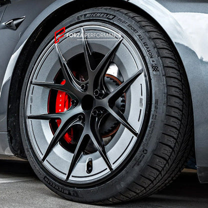FORZA PERFORMANCE FORGED WHEELS RIMS for TESLA MODEL Y JUNIPER 2025 custom fit OEM ROAD WARRIOR WHEELS