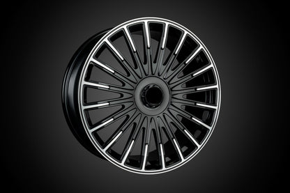 MONOBLOCK ZV We manufacture premium quality forged wheels rims for   MERCEDES BENZ GLS, GLS 63 AMG in any design, size, color.  Wheels size:  Front 24 x 10 ET 20  Rear 24 x 12 ET 44  PCD: 5 x 112  CB: 66,6  Forged wheels can be produced in any wheel specs by your inquiries and we can provide our specs