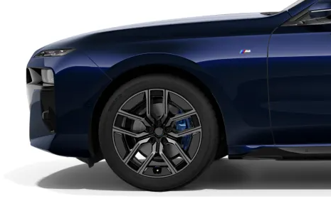 907 M BICOLOUR  We manufacture premium quality forged wheels rims for   NEW BMW 7 SERIES G70 730i 735i 740i 730d 740d 750e 760i i7 M760e 2022+ in any design, size, color.  Wheels size:  Front 20 x 9  Rear 20 x 10,5  Forged wheels can be produced in any wheel specs by your inquiries and we can provide our specs  Compared to standard alloy cast wheels, forged wheels have the highest strength-to-weight ratio; they are 20-25% lighter while maintaining the same load factor.