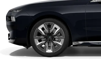 910 MULTICOLOUR DARK GREY 3D We manufacture premium quality forged wheels rims for   NEW BMW 7 SERIES G70 730i 735i 740i 730d 740d 750e 760i i7 M760e 2022+ in any design, size, color.  Wheels size:  Front 20 x 9  Rear 20 x 10,5  Forged wheels can be produced in any wheel specs by your inquiries and we can provide our specs  Compared to standard alloy cast wheels, forged wheels have the highest strength-to-weight ratio; they are 20-25% lighter while maintaining the same load factor.