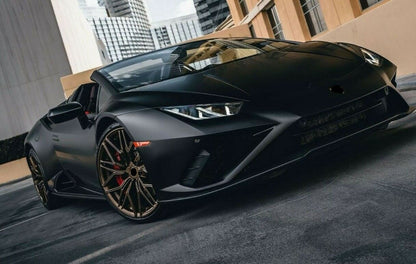 NEW SIAN WHEELS We manufacture premium quality forged wheels rims for   LAMBORGHINI HURACAN in any design, size, color.  Wheels size:  Front 20 x 8.5 ET 37  Rear 20 x 11 ET 36  PCD: 5x112  CB:  Front 57.1  Rear 66.5  Forged wheels can be produced in any wheel specs by your inquiries and we can provide our specs