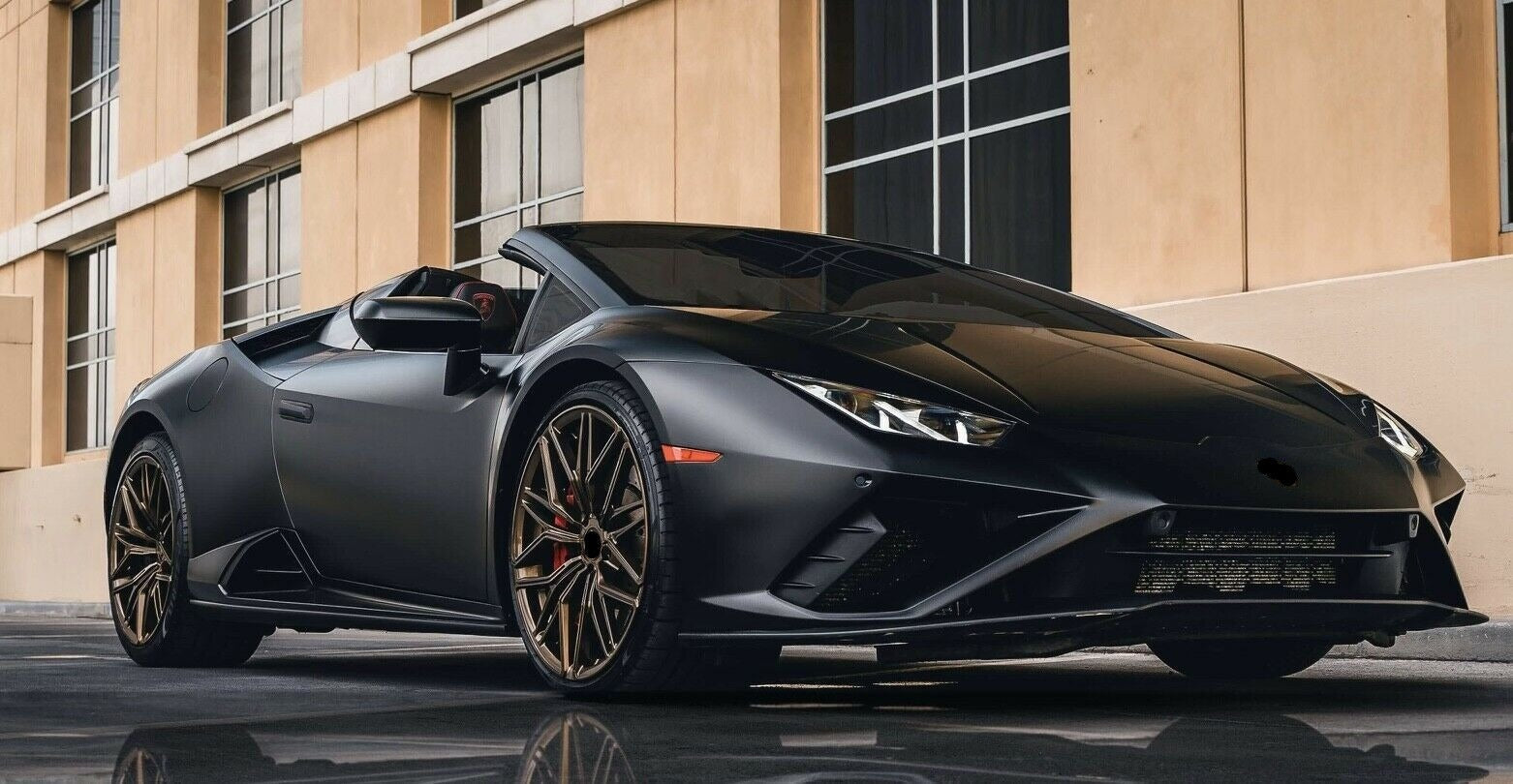 NEW SIAN WHEELS We manufacture premium quality forged wheels rims for   LAMBORGHINI HURACAN in any design, size, color.  Wheels size:  Front 20 x 8.5 ET 37  Rear 20 x 11 ET 36  PCD: 5x112  CB:  Front 57.1  Rear 66.5  Forged wheels can be produced in any wheel specs by your inquiries and we can provide our specs
