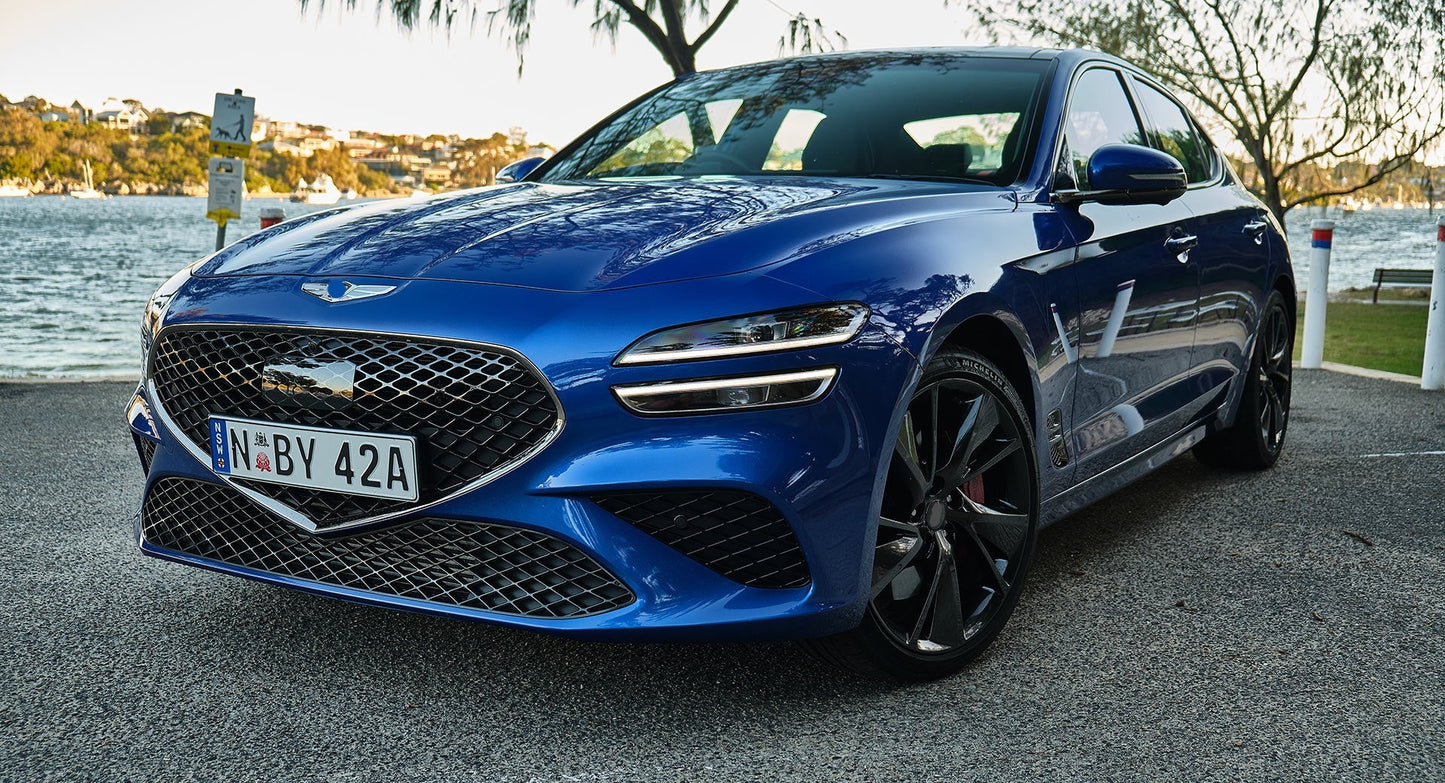 OEM GENESIS G70 We manufacture premium quality forged wheels rims for   GENESIS G70 IK FACELIFT 2020+ in any design, size, color.  Wheels size:   Front 19 x 8 ET 34  Rear 19 x 8.5 ET 46.5  PCD: 5 x 114.3  CB: 67.1  Forged wheels can be produced in any wheel specs by your inquiries and we can provide our specs