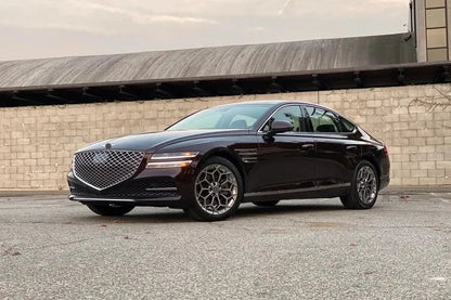 OEM GENESIS We manufacture premium quality forged wheels rims for   GENESIS G80 RG3 2020+ in any design, size, color.  Wheels size:   Front 20 x 8.5 ET 43.5  Rear 20 x 9.5 ET 56  PCD: 5 x 114.3  CB: 67.1  Forged wheels can be produced in any wheel specs by your inquiries and we can provide our specs