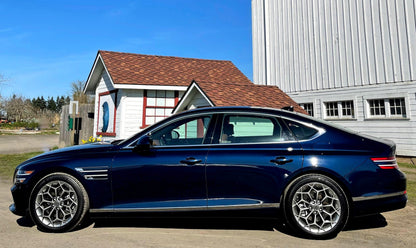 OEM GENESIS We manufacture premium quality forged wheels rims for   GENESIS G80 RG3 2020+ in any design, size, color.  Wheels size:   Front 20 x 8.5 ET 43.5  Rear 20 x 9.5 ET 56  PCD: 5 x 114.3  CB: 67.1  Forged wheels can be produced in any wheel specs by your inquiries and we can provide our specs