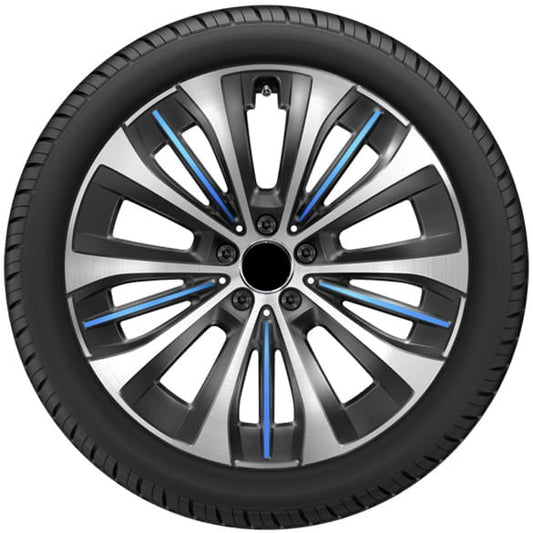We manufacture premium quality forged wheels rims for   Mercedes-benz EQE V295 2022+ in any design, size, color.  Wheels size:  Front 20 x 9 ET 50  Rear 20 x 10 ET 66  PCD: 5 x 112  CB: 66,6  Highlights: Genuine Mercedes-Benz Black blue Multi-spokes Forged wheels can be produced in any wheel specs by your inquiries and we can provide our specs
