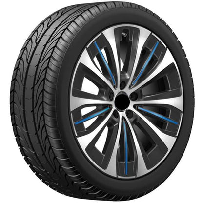 We manufacture premium quality forged wheels rims for   Mercedes-benz EQE V295 2022+ in any design, size, color.  Wheels size:  Front 20 x 9 ET 50  Rear 20 x 10 ET 66  PCD: 5 x 112  CB: 66,6  Highlights: Genuine Mercedes-Benz Black blue Multi-spokes Forged wheels can be produced in any wheel specs by your inquiries and we can provide our specs